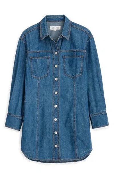 Alex Mill Marissa Shirtdress In Light Weight Denim In Daikanyama Wash