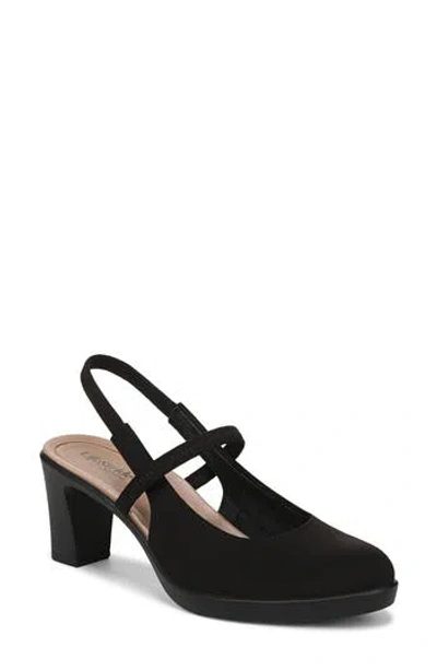 Lifestride Women's Evoke Block Heel Slingback Pumps In Black