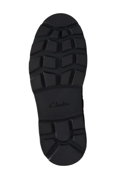 Clarks Hencroft Step Wp Leather Bootie In Burgundy