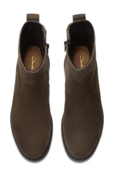 Clarks Loriini May Suede Bootie In Brown
