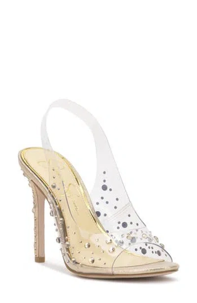 Jessica Simpson Jaisey Slingback Sandal In Transparent