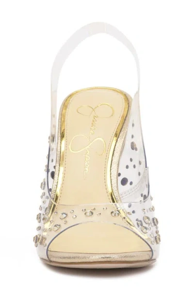 Jessica Simpson Jaisey Slingback Sandal In Transparent