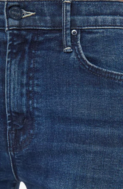 Mother The Roller Night In Venice Wide Leg Jean In Blue