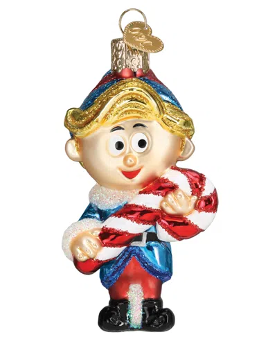 Old World Christmas 3.75" Rudolph The Red-nosed Reindeer Hermey The Elf Ornament In Multi