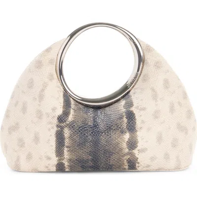 Jacquemus Le Petit Calino Snakeskin Embossed Leather Top Handle Bag