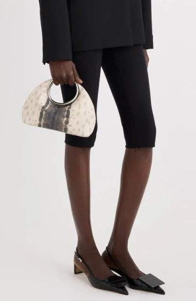 Jacquemus Le Petit Calino Snakeskin Embossed Leather Top Handle Bag