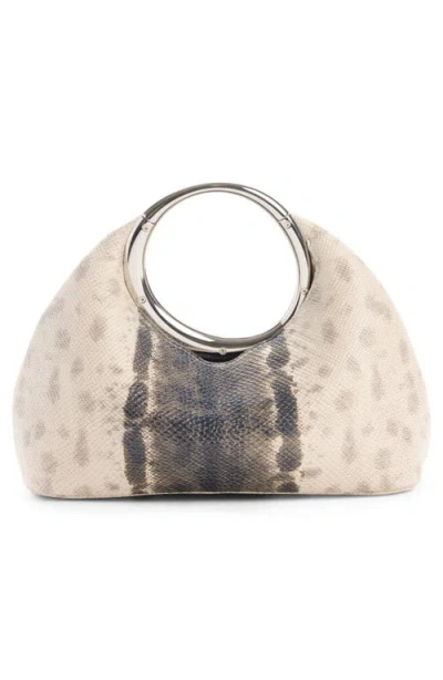 Jacquemus Le Petit Calino Snakeskin Embossed Leather Top Handle Bag