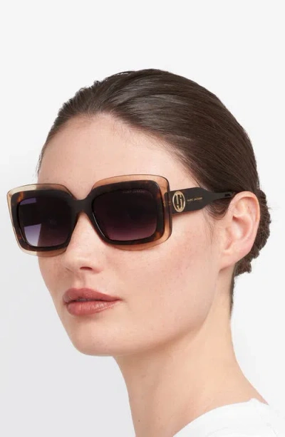 Marc Jacobs 54mm Rectangular Sunglasses In Multi
