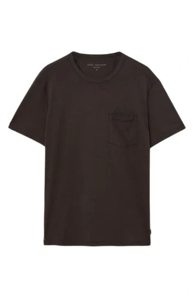 John Varvatos Bond Short Sleeve Burnout Tee In Brown