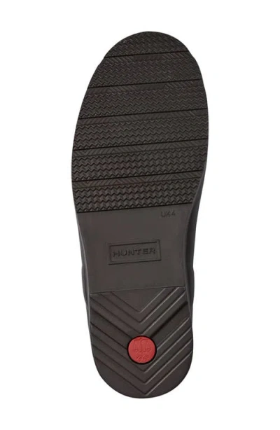 Hunter Play Short Faux Shearling Lined Waterproof Rain Boot In Brown