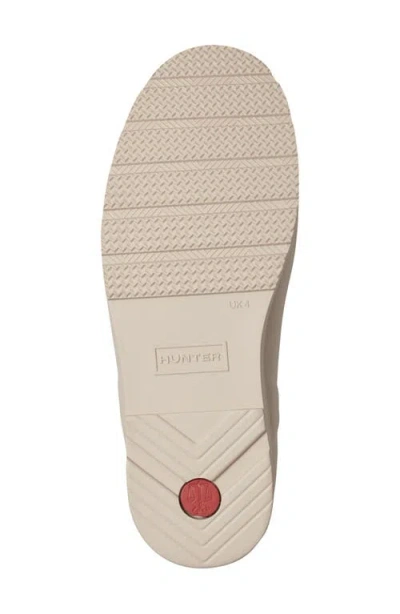 Hunter Play Short Faux Shearling Lined Waterproof Rain Boot In Neutral