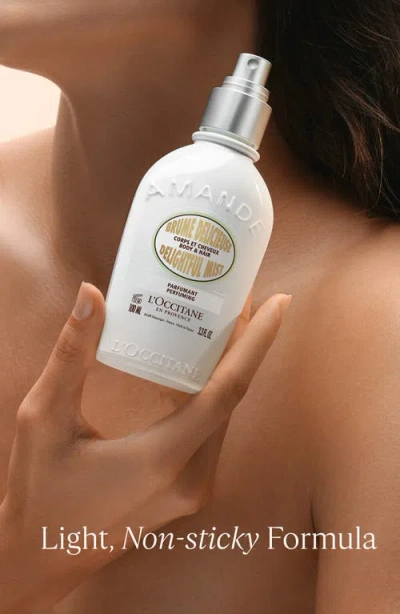 L'occitane - Almond Hair & Body Mist 3.3 Fl oz In Transparent