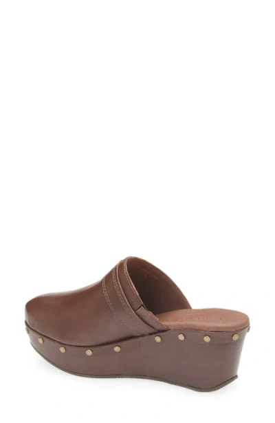 Chocolat Blu Yogi Platform Wedge Mule In Brown