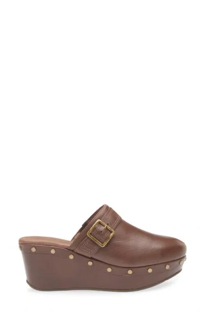Chocolat Blu Yogi Platform Wedge Mule In Brown
