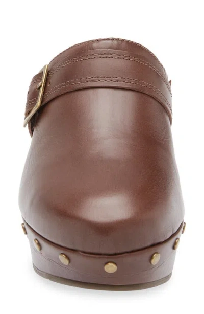 Chocolat Blu Yogi Platform Wedge Mule In Brown