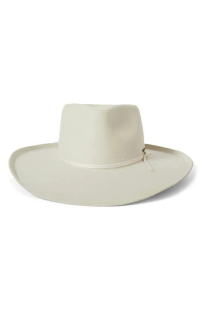 Brixton Marlow Wool Felt Rancher Hat In Neutral