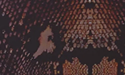 Afrm Talmo Long Sleeve Open Back Mesh Dress In Multi