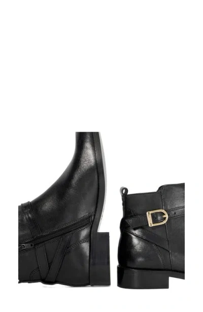 Dune London Pemma Buckle Strap Bootie In Black