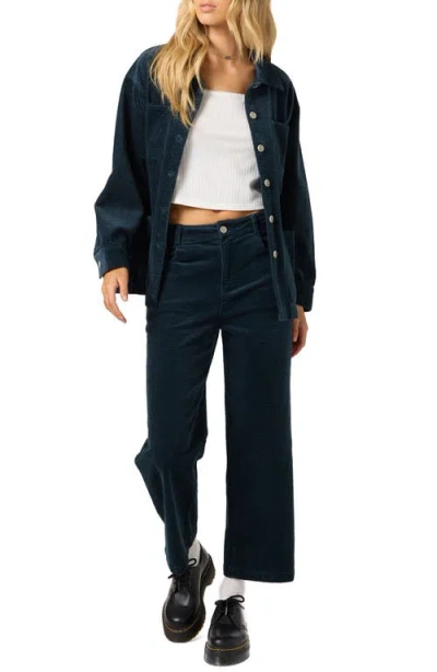 O'neill Juniors' Langford Corduroy Mid-rise Pants In Blue