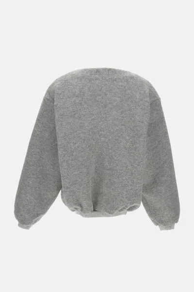 Tanaka Grey Boxy Wool Sweater In Gray