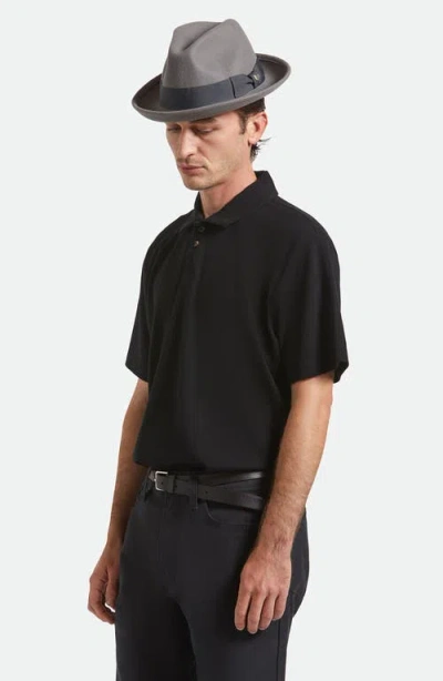 Brixton Horton Packable Wool Felt Fedora In Brown