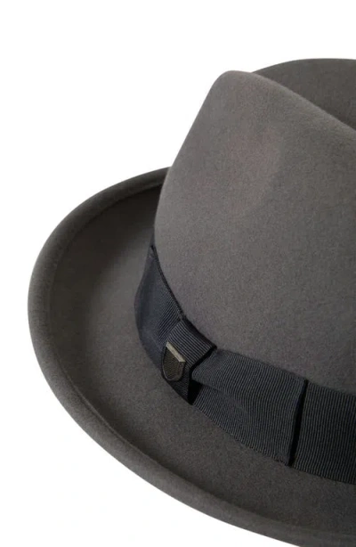 Brixton Horton Packable Wool Felt Fedora In Brown