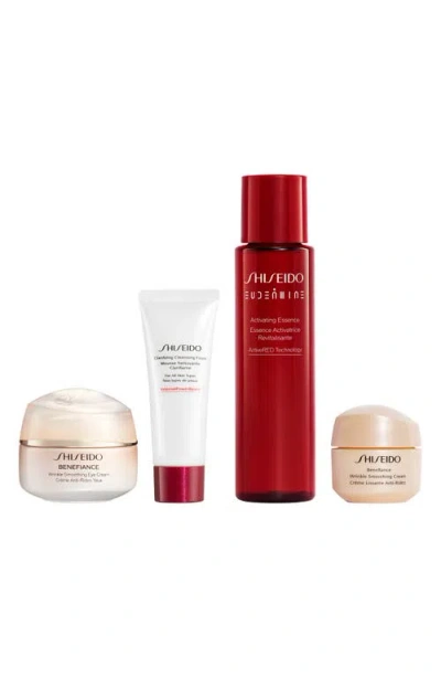 Shiseido Smooth & Brighten Eye Cream Set In Transparent
