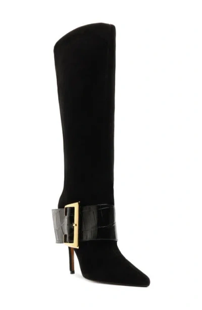 Schutz Beatrix Pointed Toe Boot In Black