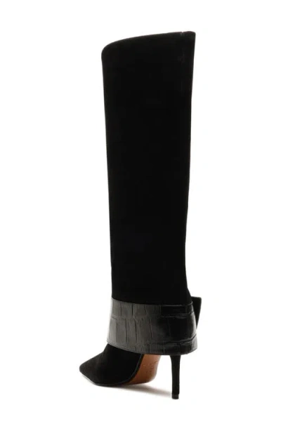 Schutz Beatrix Pointed Toe Boot In Black