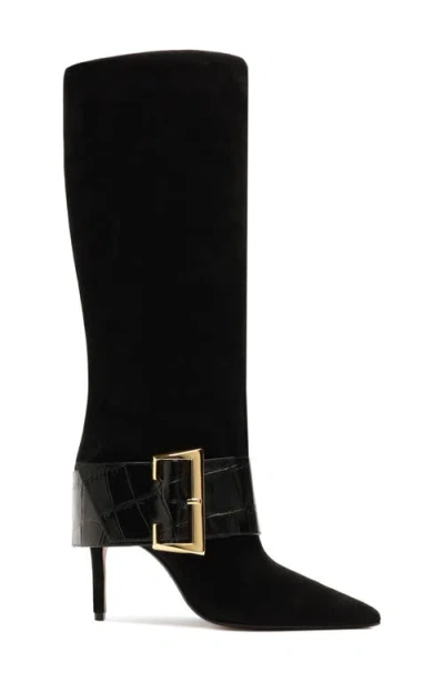 Schutz Beatrix Pointed Toe Boot In Black