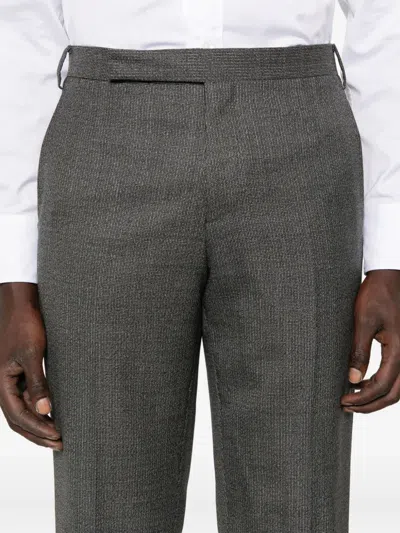 Lardini Pressed-crease Trousers In Gray