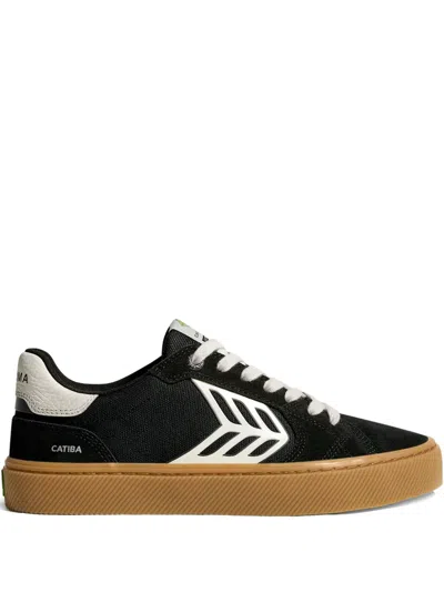 Cariuma Catiba Pro 2.0 Gum Black Suede And Cordura Ivory Logo Sneaker Women