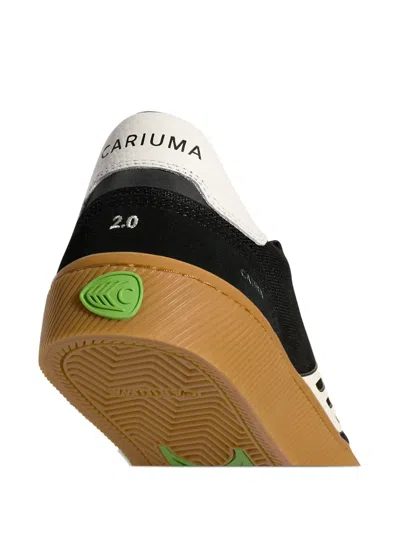 Cariuma Catiba Pro 2.0 Gum Black Suede And Cordura Ivory Logo Sneaker Women