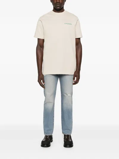 Filson Printed Cotton T-shirt In Neutral
