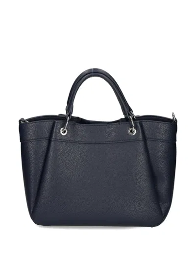 Armani Exchange Medium Top Handle Tote Bag In Black