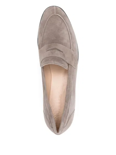 PENNY-STRAP SUEDE LOAFERS