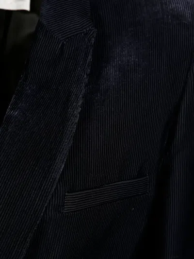 Forte Forte Tailored Black Acetate Jacket With Notched Lapels And Single-button Closure In Black