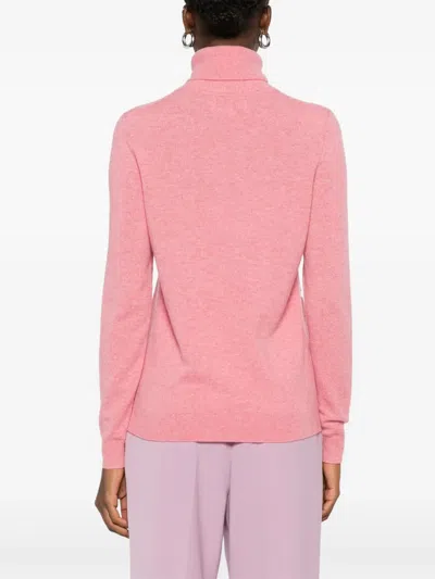 Eric Bompard Roll-neck Cashmere Sweater In Pink