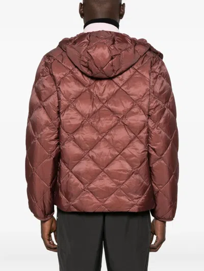 Hiking Patrol Hooded Quilted Jacket In Brown