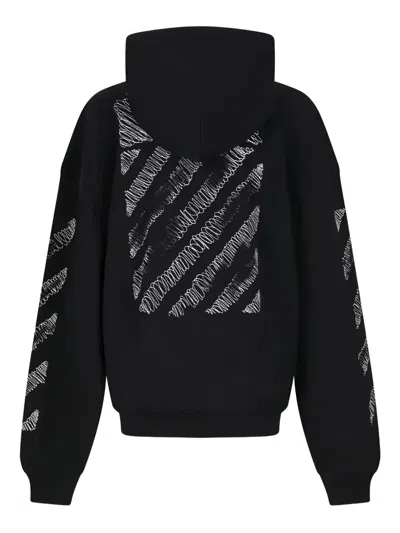 Off-white Sweatshirt In Black Cotton In Black