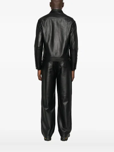 Carter Young Arch Leather Jacket In Black