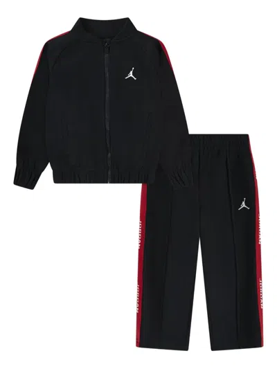 Jordan Logo-trim Tracksuit In Black