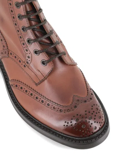STOW BURNISHED BROGUE BOOTS
