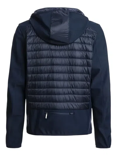 Parajumpers Slim Fit Quilted Hooded Jacket Nolan In Blue
