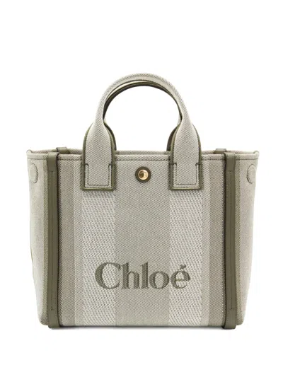 Chloé Versatile Tote Bag Detachable Strap In Gray