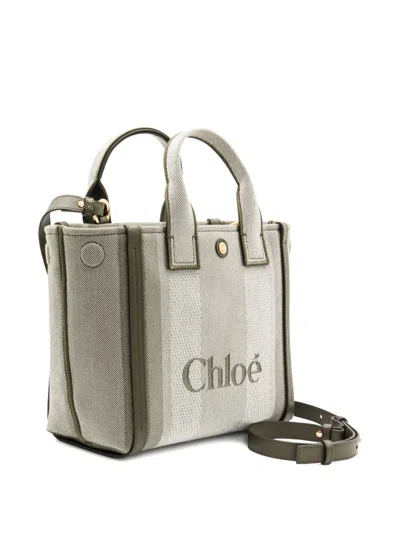 Chloé Versatile Tote Bag Detachable Strap In Gray