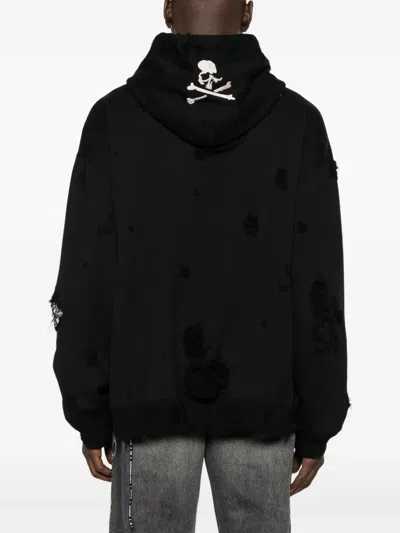 Mastermind Japan Distressed Logo Hoodie In Black