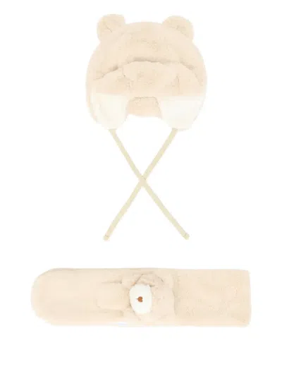 BEAR-EAR HAT AND SCARF SET