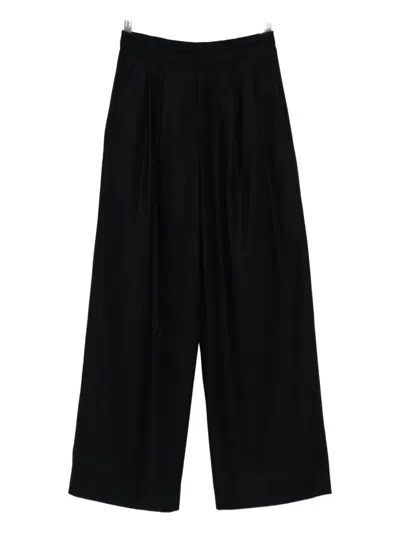 Susanne Bommer Pleated Pants In Black