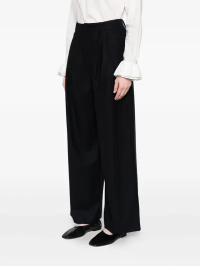 Susanne Bommer Pleated Pants In Black